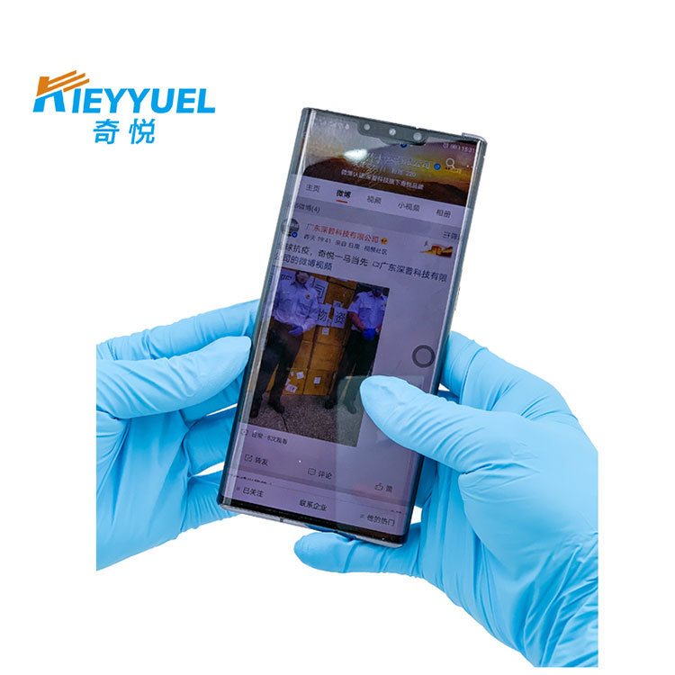 Luvas descartáveis ​​de nitrilo azul