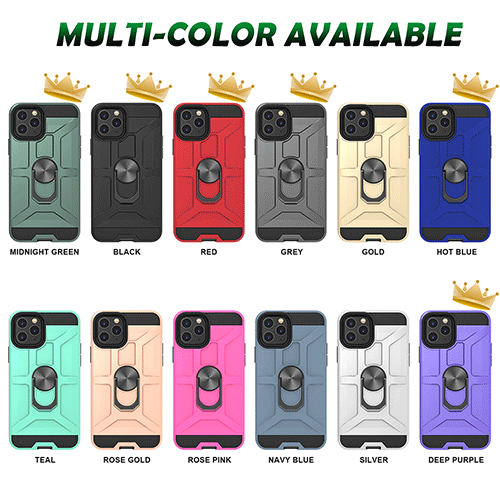 Capa protetora de telefone militar com suporte magnético